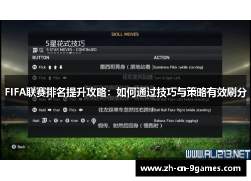 FIFA联赛排名提升攻略：如何通过技巧与策略有效刷分