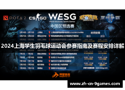 2024上海学生羽毛球运动会参赛指南及赛程安排详解